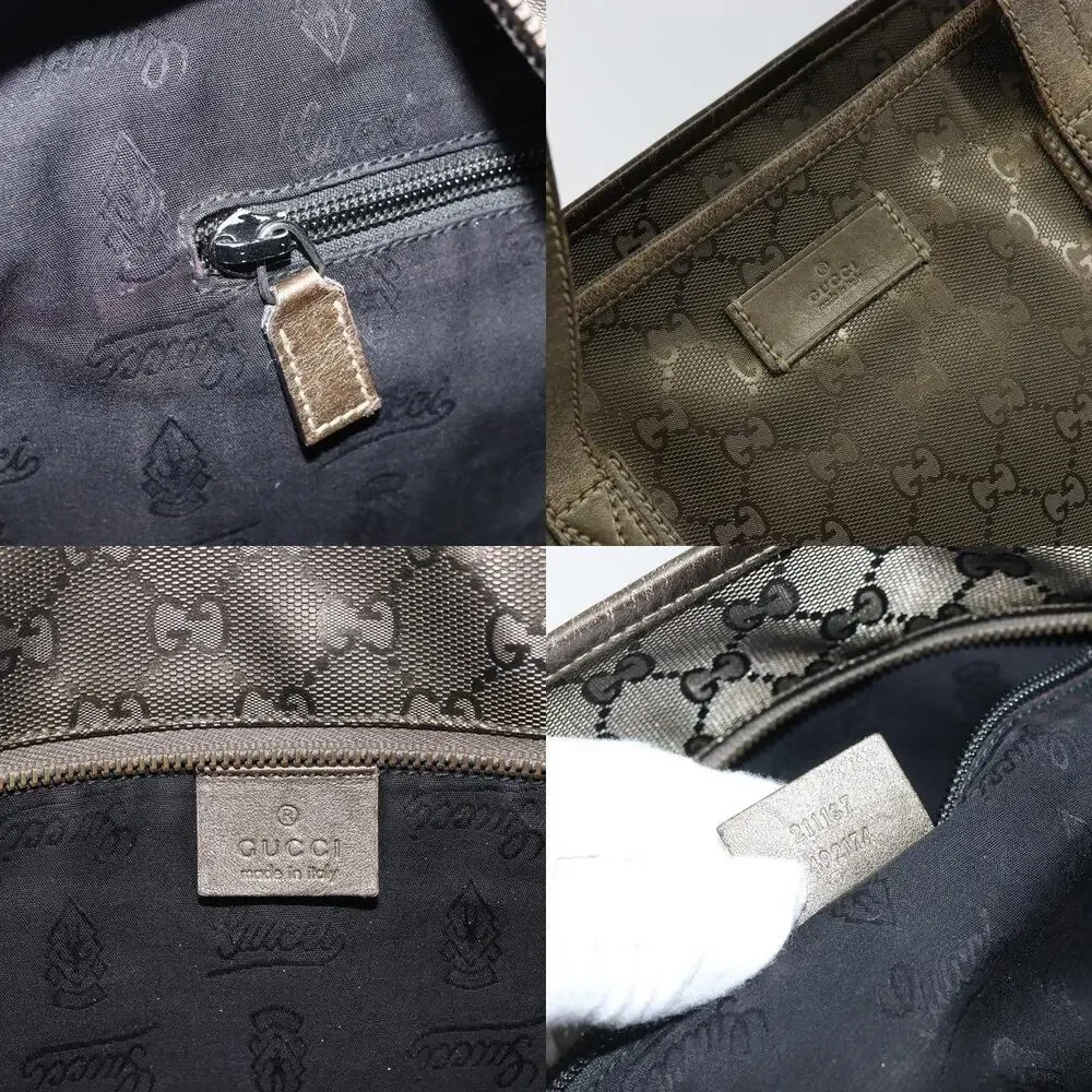 Gucci GG Imprime Coated Canvas Tote Bag Gold